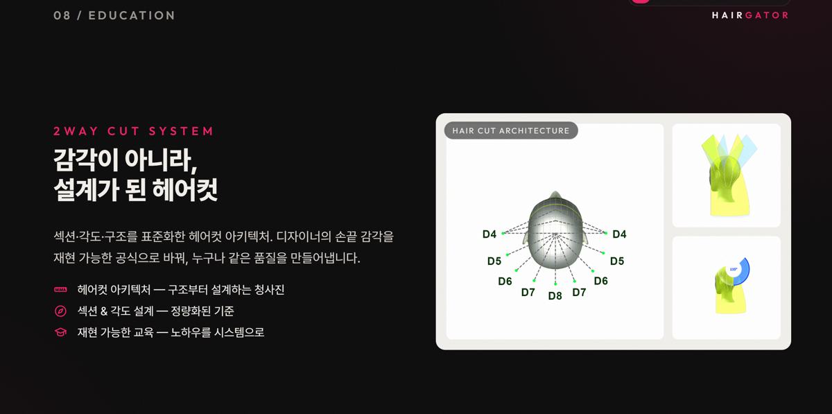 헤어게이터 앱 소개 화면 9 — 상담 리포트